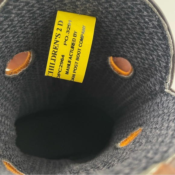 Dan Post Children's Storm's Eye Jr Brown Square Toe Cowboy Boots - Picture 8 of 8